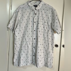 Billabong Organic Cotton Button Up Hawaiian Shirt